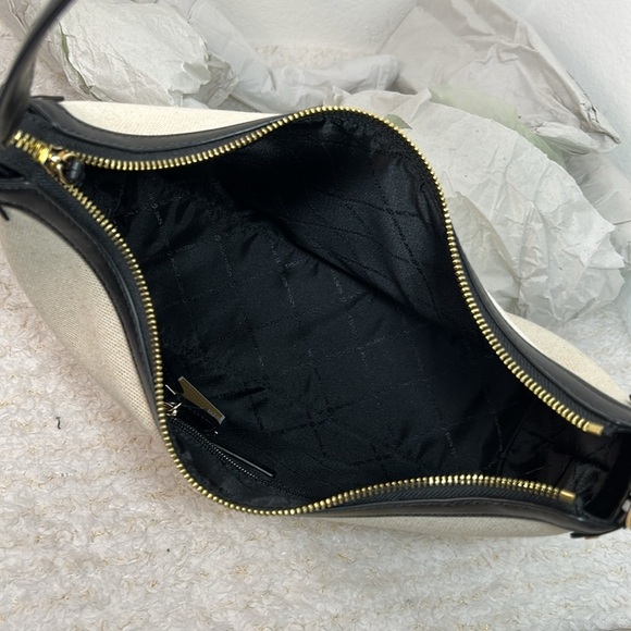 Michael Kors Maeve Hobo Cream and Black Shoulder Bag - Picture 12 of 14